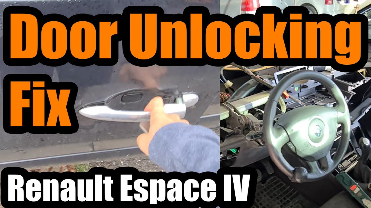 Renault Espace IV | Only the driver's door opens, Solution: Remove Dashboard, Repair a bad Solder