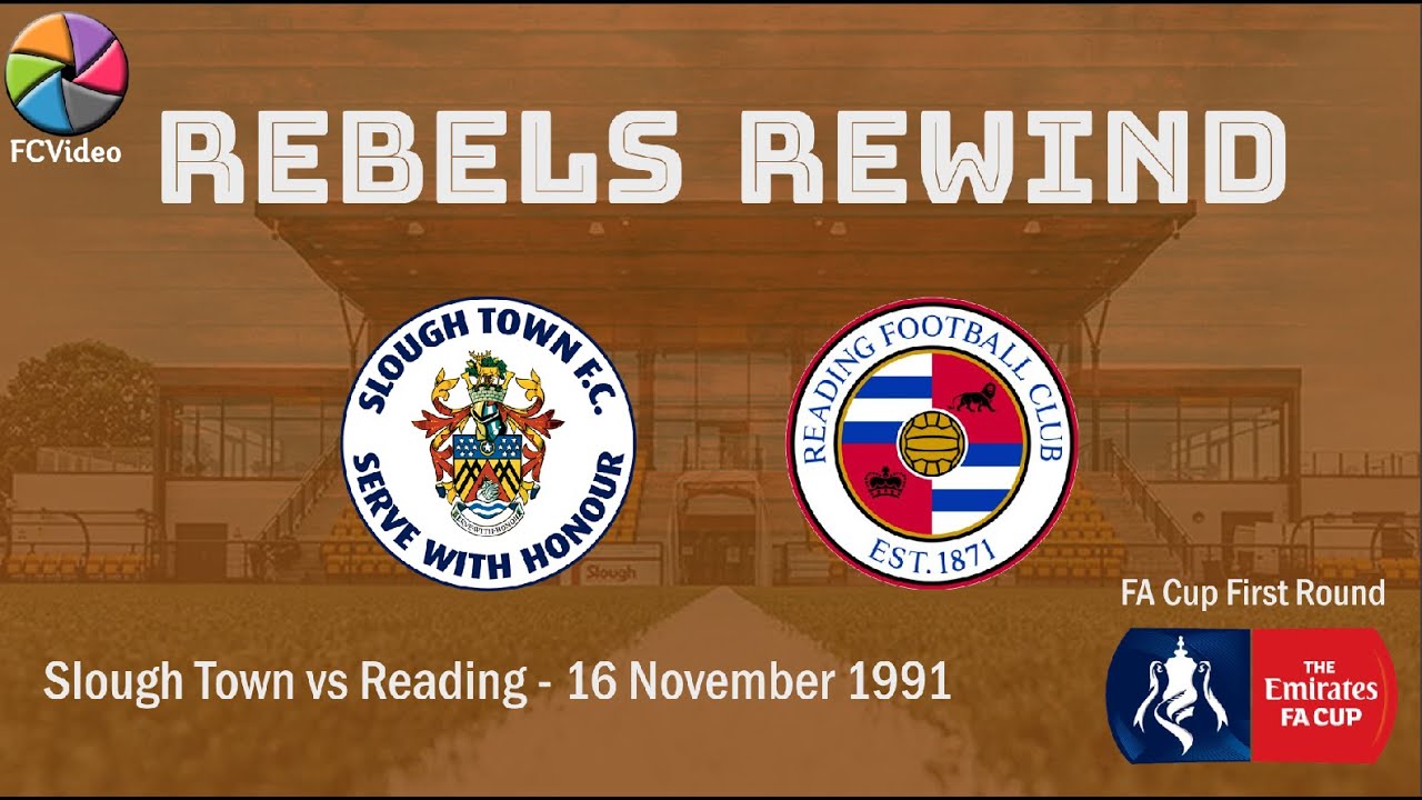 Slough Town v Reading | FA Cup First Round | 16 November 1991