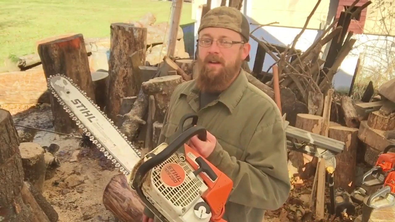 Reviewing the Stihl MS 250 chainsaw.