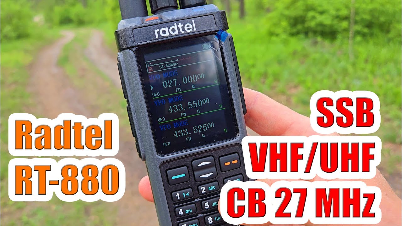 Radtel RT880 27 МГц 145 МГц 430 МГц и SSB-радио