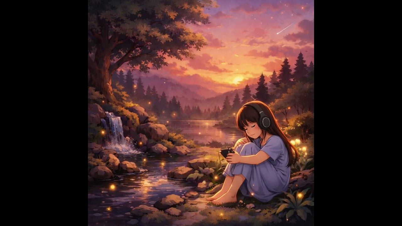 Sleep Music 🌙 Girl in Night Room | Deep Sleep & Relaxation 