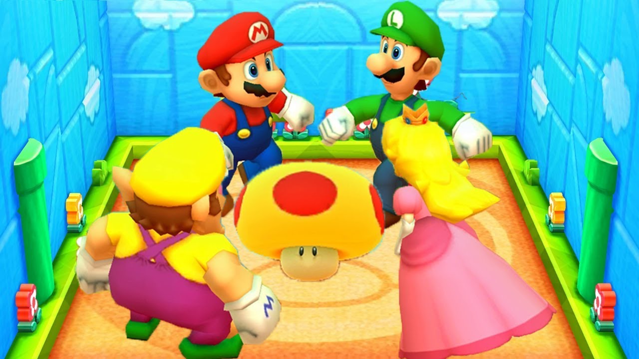 Mario Party The Top 100 MiniGames - Mario Vs Luigi Vs Wario Vs Peach (Master Difficulty)