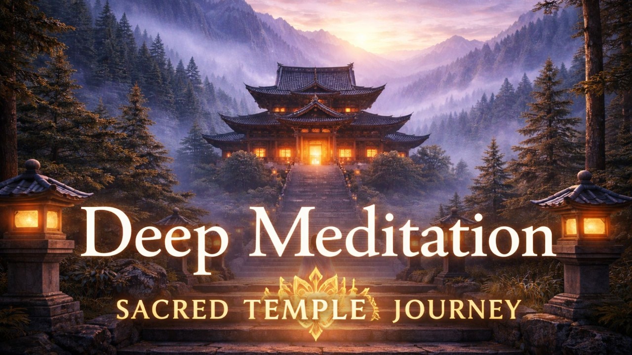 Sacred Mountain Temple Meditation for Deep Peace, Inner Stillness and Spiritual Healing | Omivara