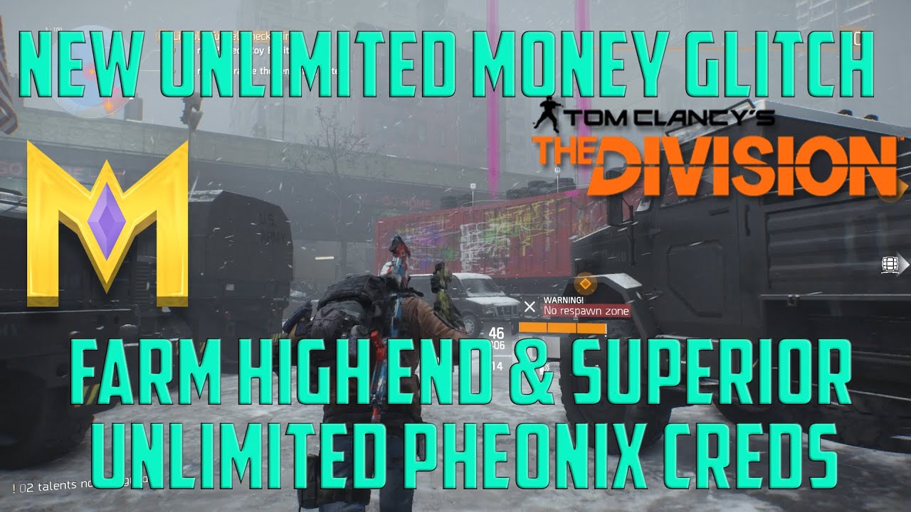 The Division - Unlimited Money - EASY Farming Method Superior & High End Gear + Phoenix Credits!