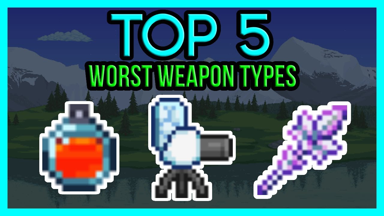 TOP 5 Worst Weapon Types in Terraria 1.4.1