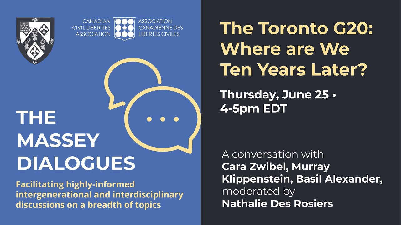 The Massey Dialogues: The Toronto G20 – Where Are We Ten Years Later?