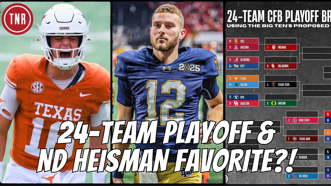 Heisman Odds SHOCK: Notre Dame’s CJ Carr Fav? + Big Ten 24-Team Playoff LEAK!