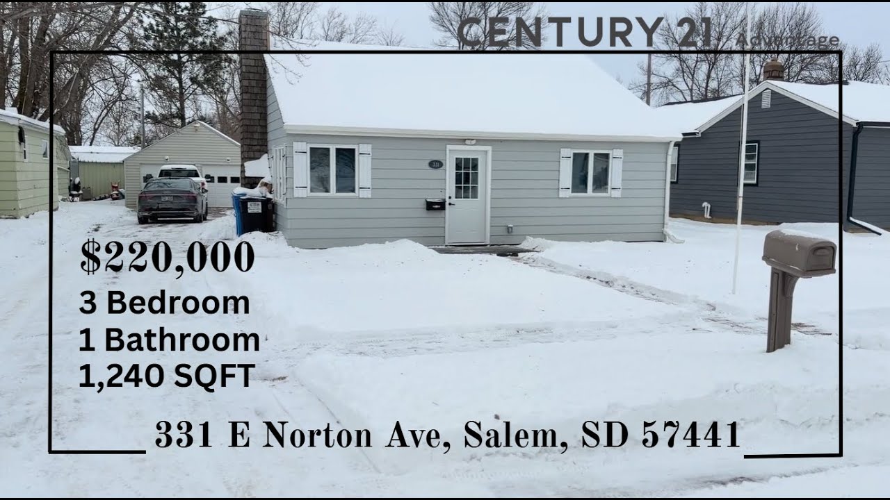Fully Renovated 3-Bed Ranch in Salem, SD | Modern Upgrades & Single-Level Living