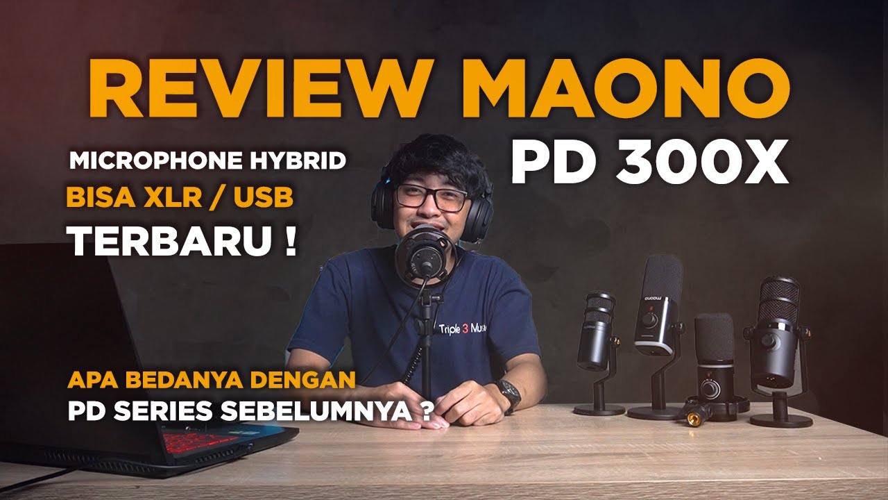 Review Maono PD300X Mic terbaru dari MAONO bisa XLR dan USB !!