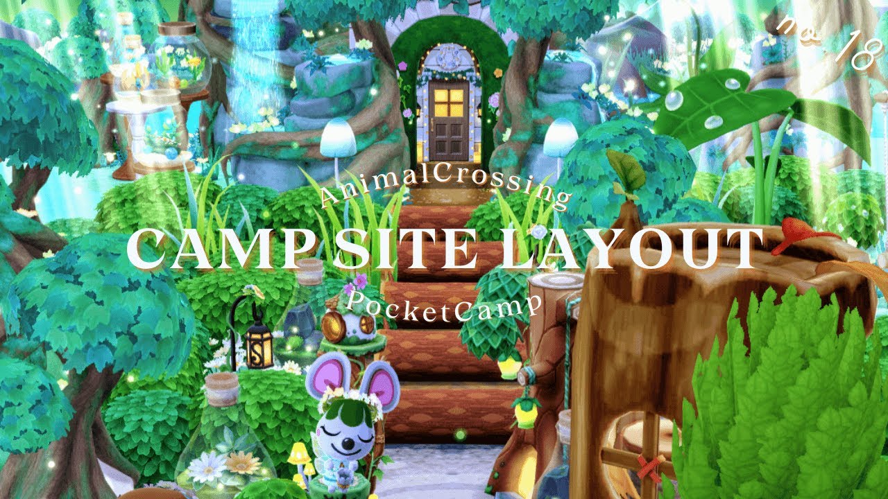 【ポケ森】テラリウムの家具を使ってキャンプ場をレイアウト！🌿.∘『妖精の森』Fairy Forest🧚‍♂️🪄︎︎⋆ﾟ