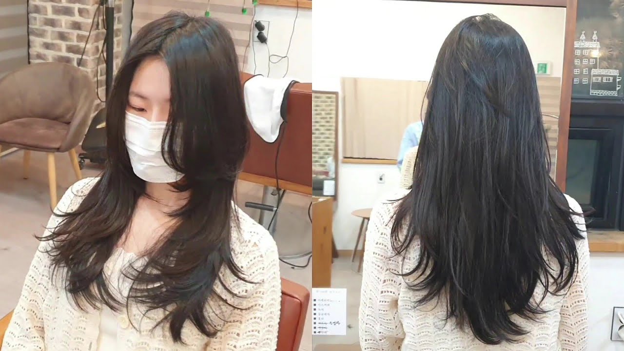 일자 긴생머리에서 이쁘게 층 내는방법♧레이어드컷 이쁘게 층 내는스타일