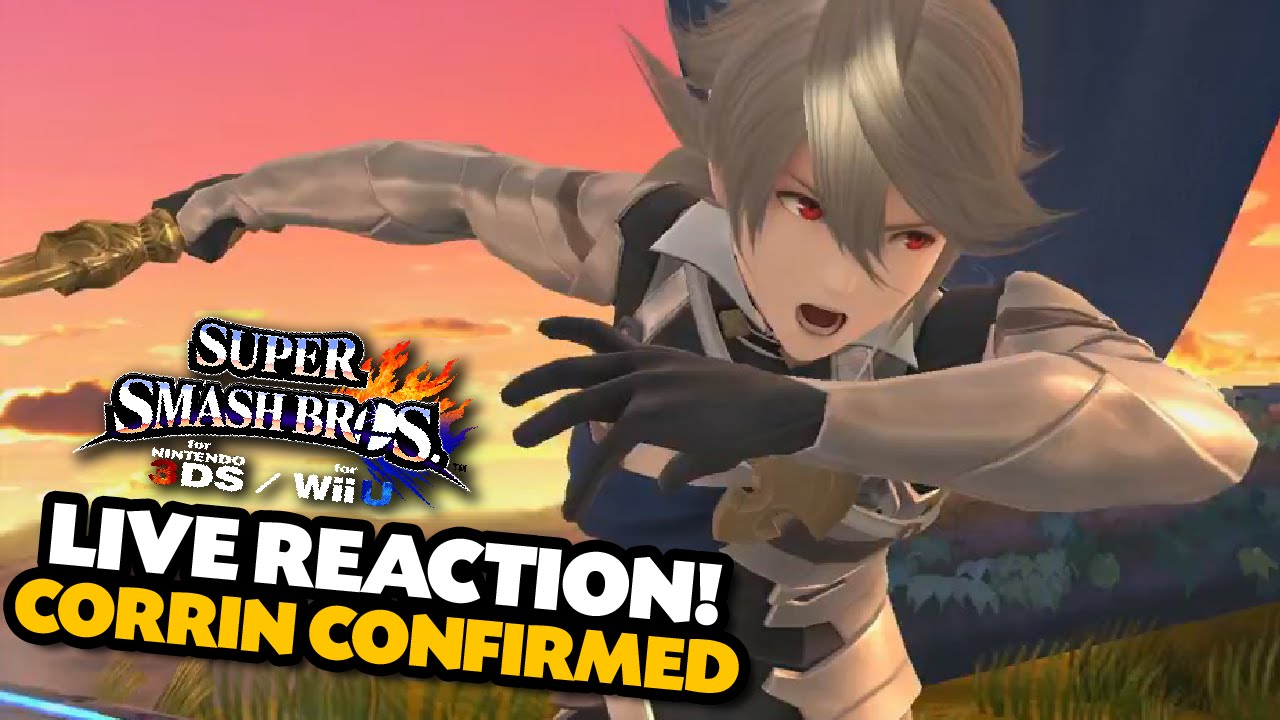 LIVE REACTION - Corrin from Fire Emblem Fates CONFIRMED for Smash Wii U and 3DS! (Smash Direct)