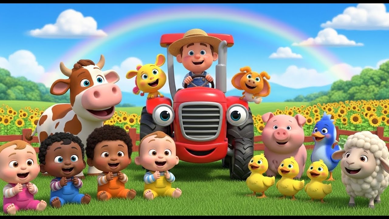 Old MacDonald Had a Farm 🚜🎶 | Fun Animal Sounds Song for Babies & Toddlers