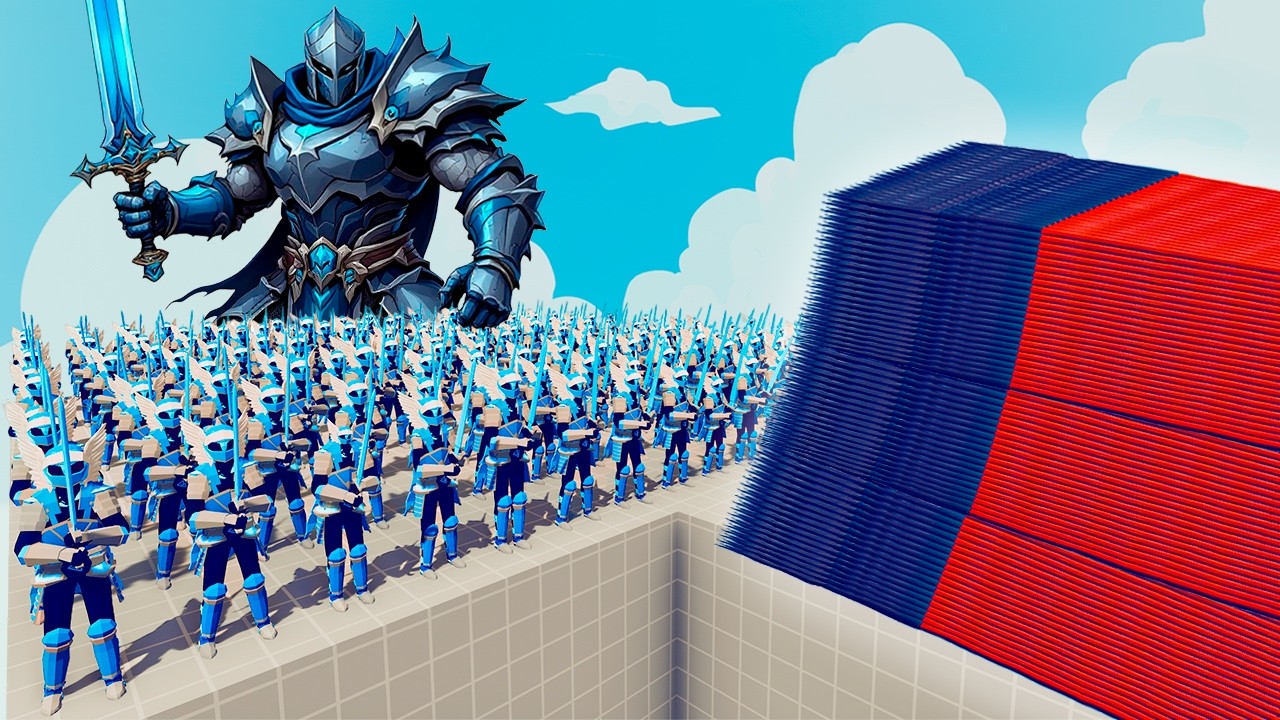 200x KRO KNIGHT + 1x GIANT vs EVERY GOD Totally Accurate Battle Simulator TABS