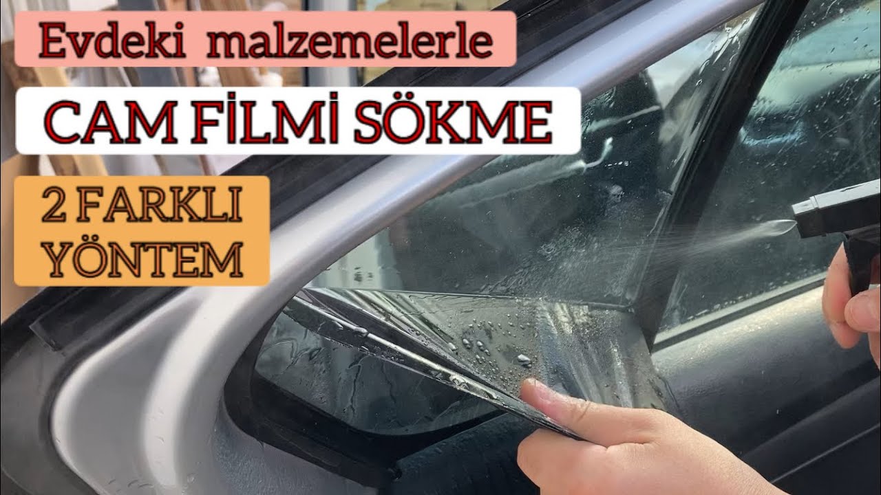 #reklam Araç cam filmi en kolay nasıl sökülür | 2 farklı çok kolay cam filmi sökme yöntemi