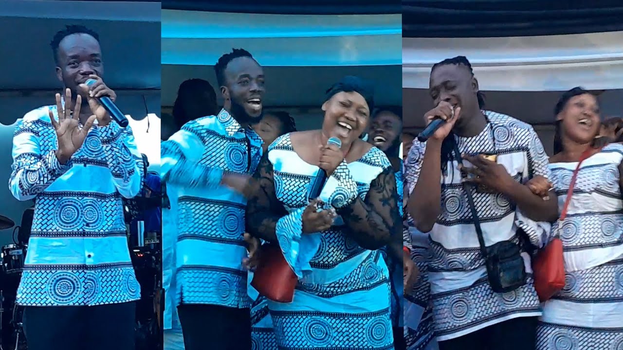 TALENT IS WORKING! AKWABOAH JNR AND SIBLINGS PERFORM THEIR FATHER'S SONG AWEREKYEKYERE #akwaboah