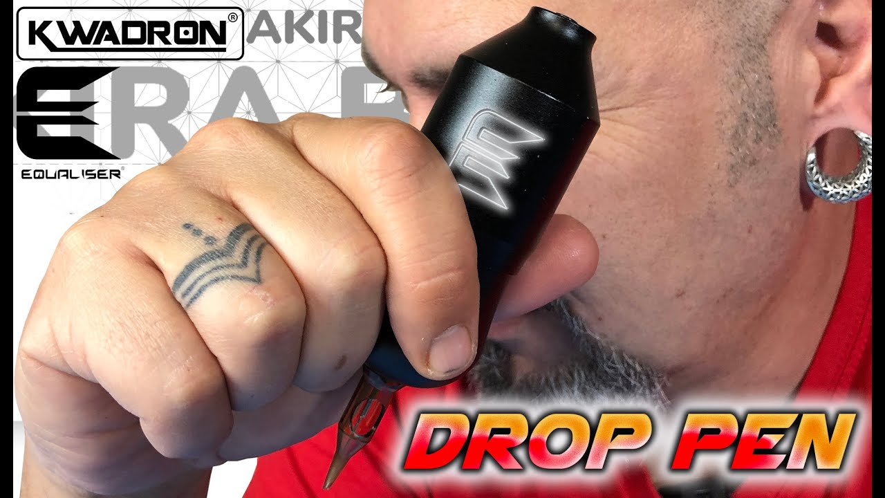 Maquina Rotativa Pen DROP PEN de KWADRON y EQUALISER | Video Tutorial de Akira Body Art