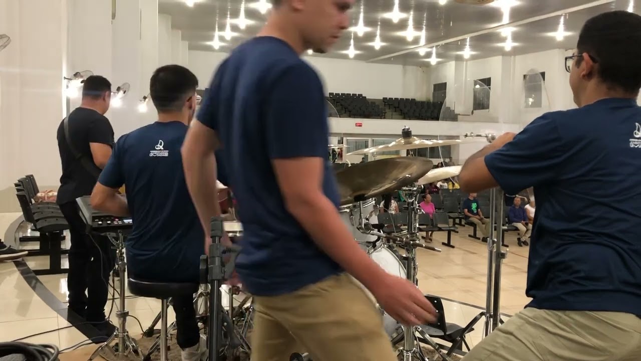 HINO HARPA CRISTÃ GROOVE 224 DRUMCAM 🔥