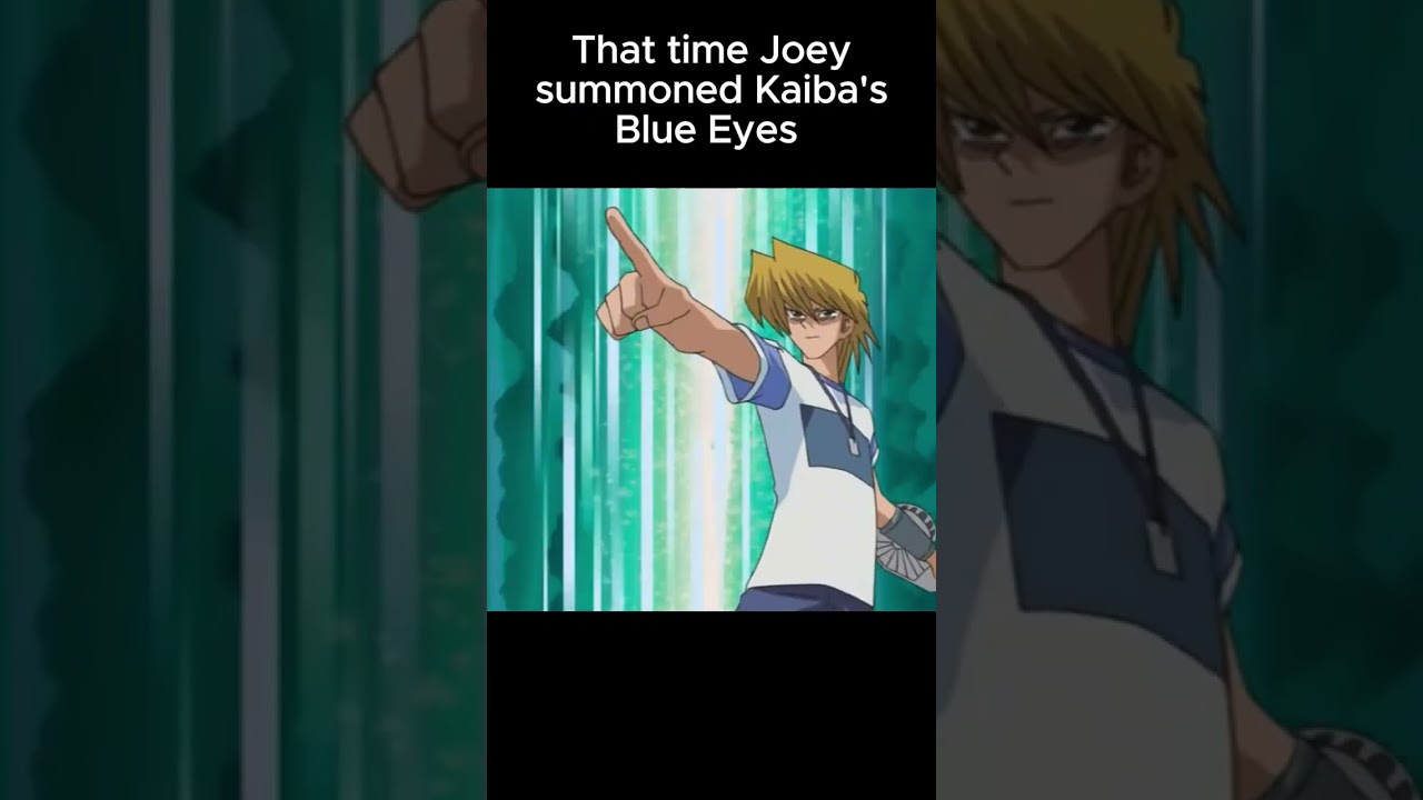 Joey summons Kaiba's Blue eyes. Joey vs Kaiba  #yugioh #yugi #yugiohanime