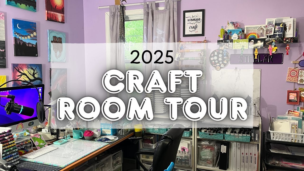 Ultimate Craft Room Tour 2025 | Organized Cardmaking & Paper Crafting Space (*Updated for NJ Home)