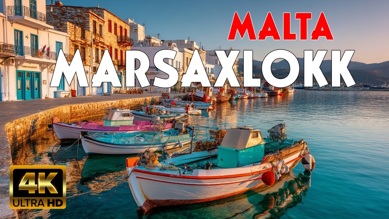 Марсашлокк 🇲🇹 4K МАЛЬТА | Где каждая лодка — шедевр