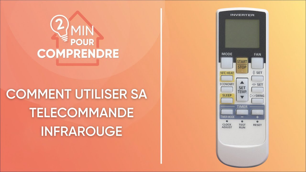 Comment utiliser ma télécommande avec un climatiseur mural Atlantic Fujitsu au R410A ?