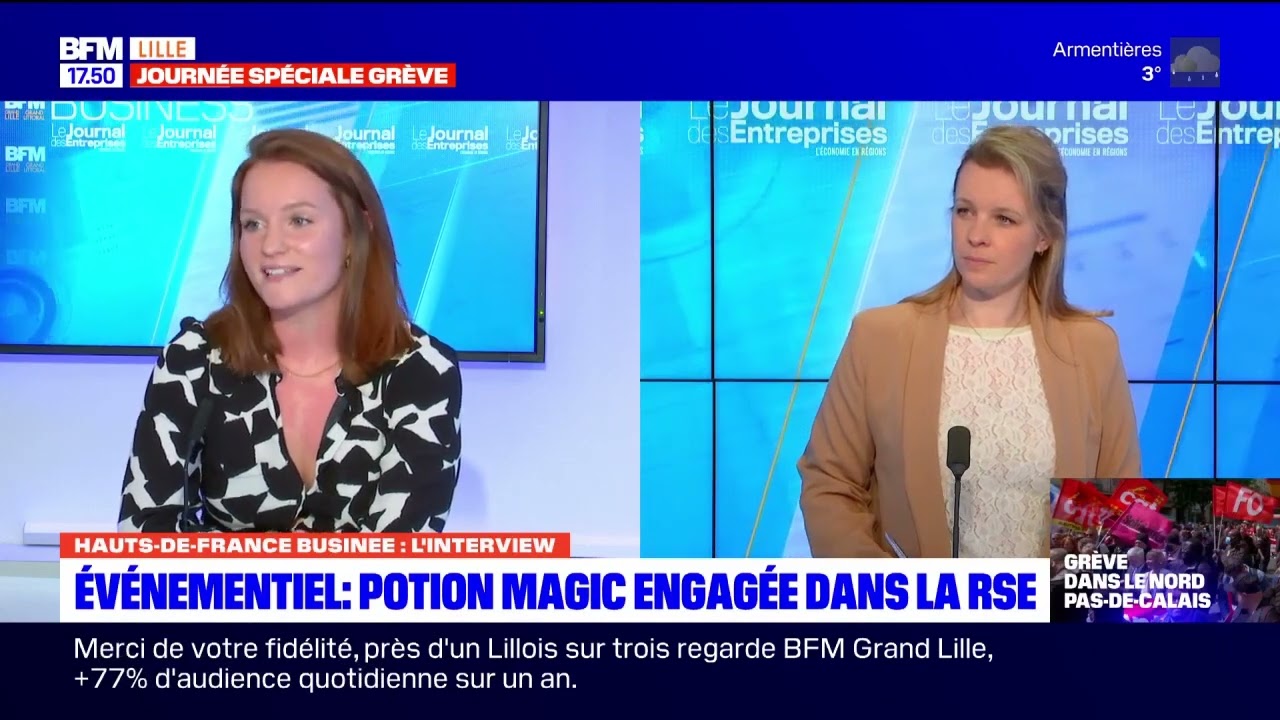 Julie Mercier (Potion Magic),  est l'invit&eacute;e de BFM Grand Lille / Le JDE