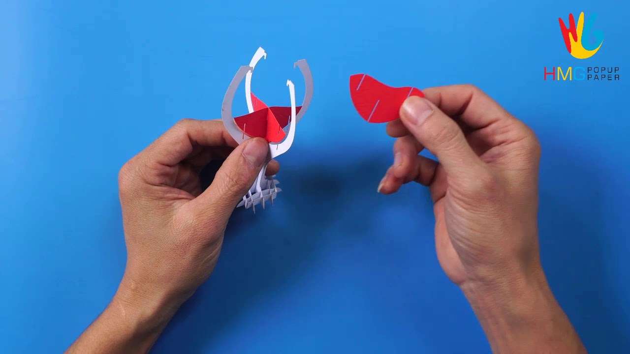 Make the Red Wine Glass 3D Popup Card | How To Make 3D Pop up Card