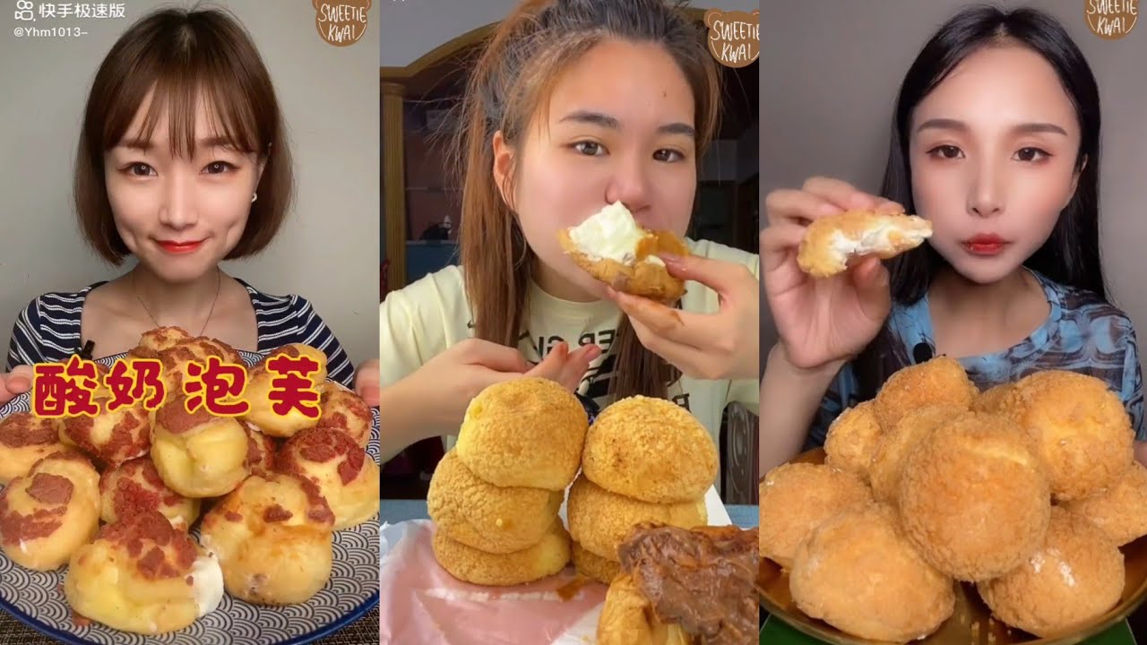 Cream puffs compilation | Kwai mukbang ASMR