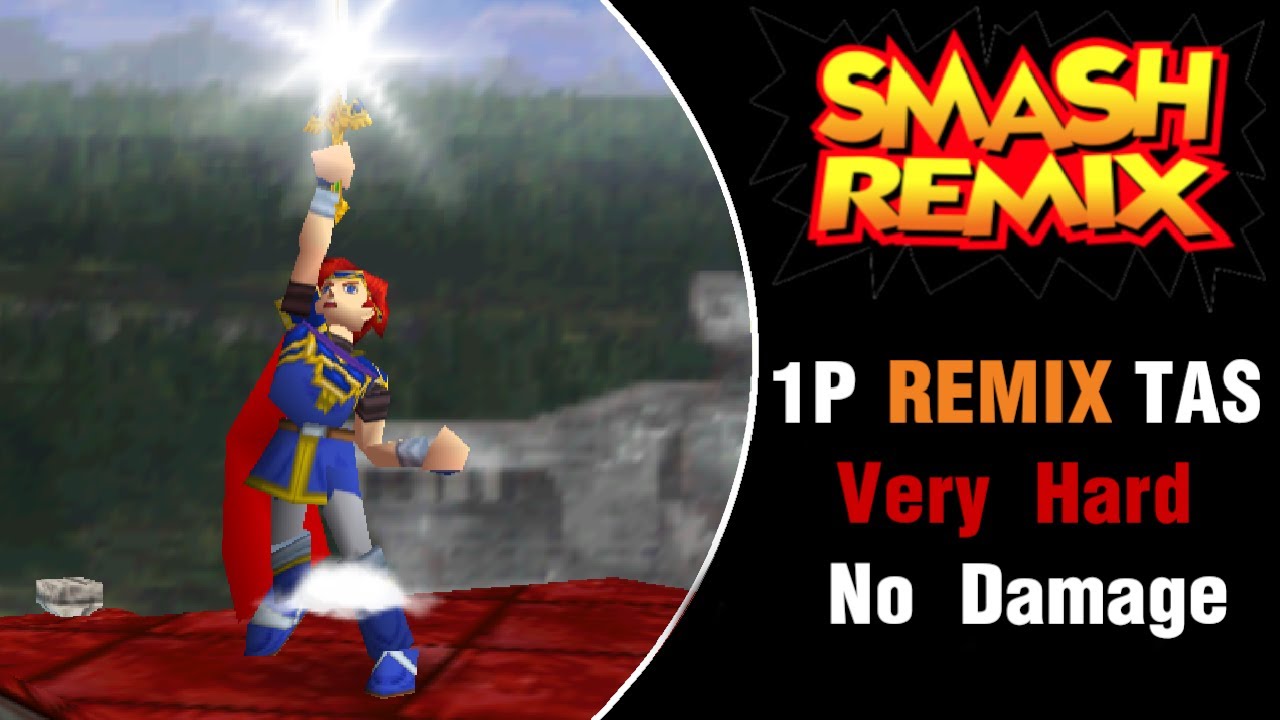 Smash Remix [TAS] - Roy Remix Mode (Very Hard, No Damage)
