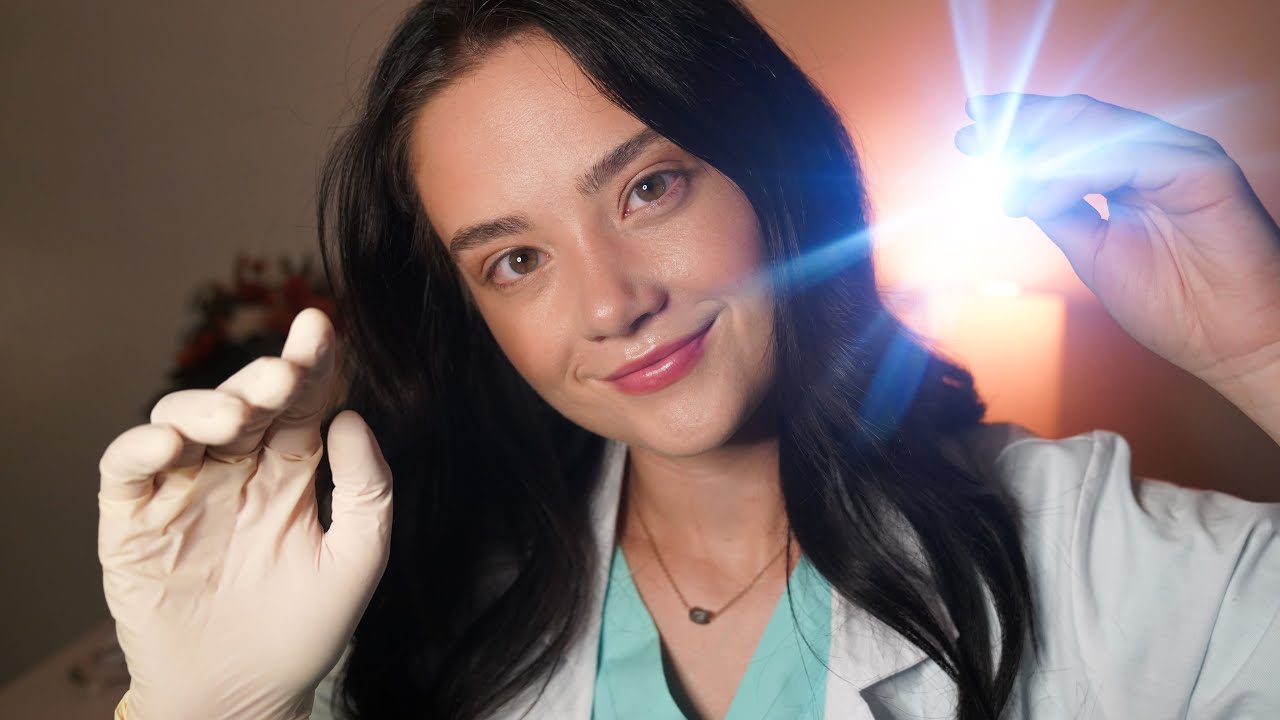 ASMR DOCTOR EXAM Roleplay! Ear to Ear Sounds, Skin Exam