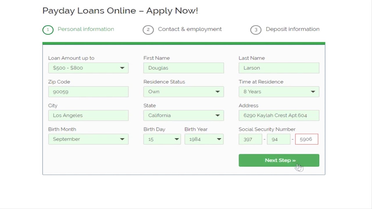 How to fill in an online loan application form