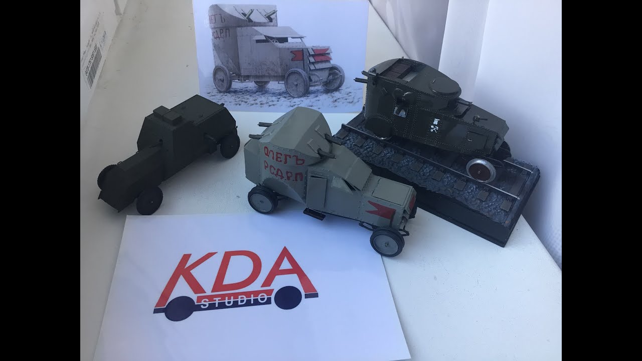 РуссоБалт D24/40 бронеавтомобиль KDA-studio 1:43 scale