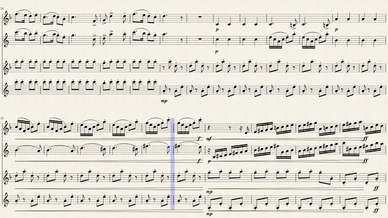 First Suite in Eb Saxophone Quartet