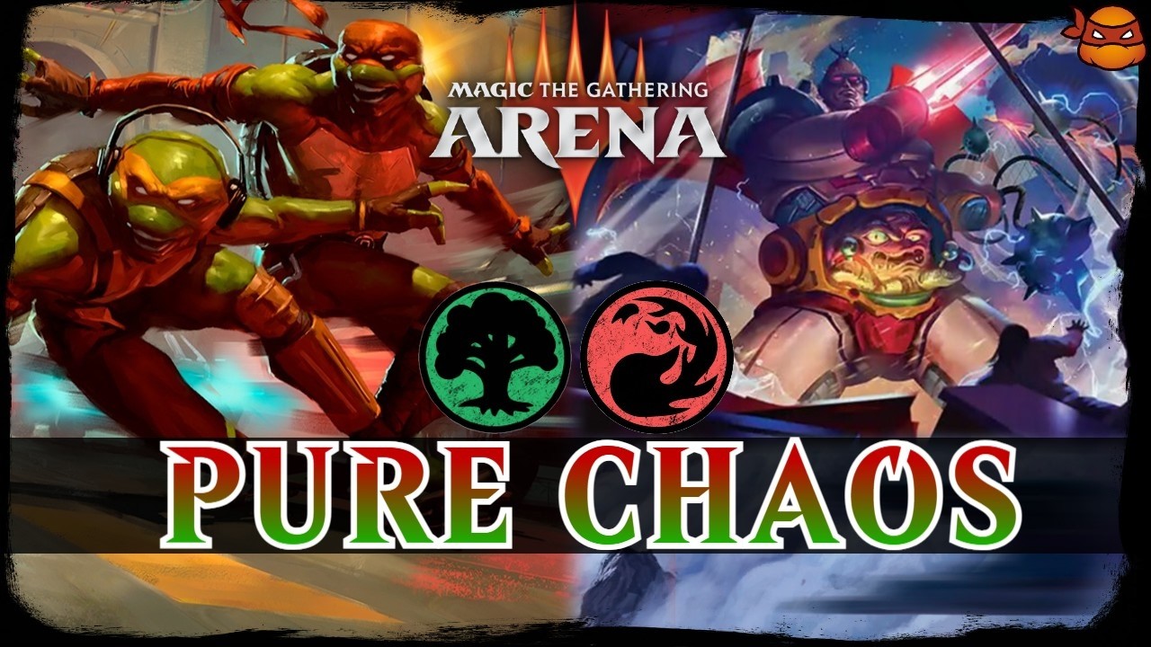 ONE TURN KNOCKOUT | MTG Arena Gruul Ramp Jank Combo Krang TMNT Standard Deck