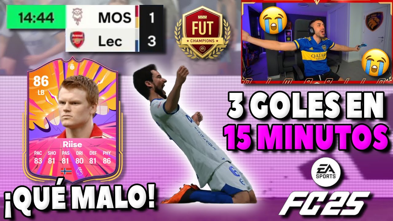 LE MARCAN 3 GOLES EN 15 MINUTOS Y PIERDE | DjMaRiiO Lloros y Enfados FC 25