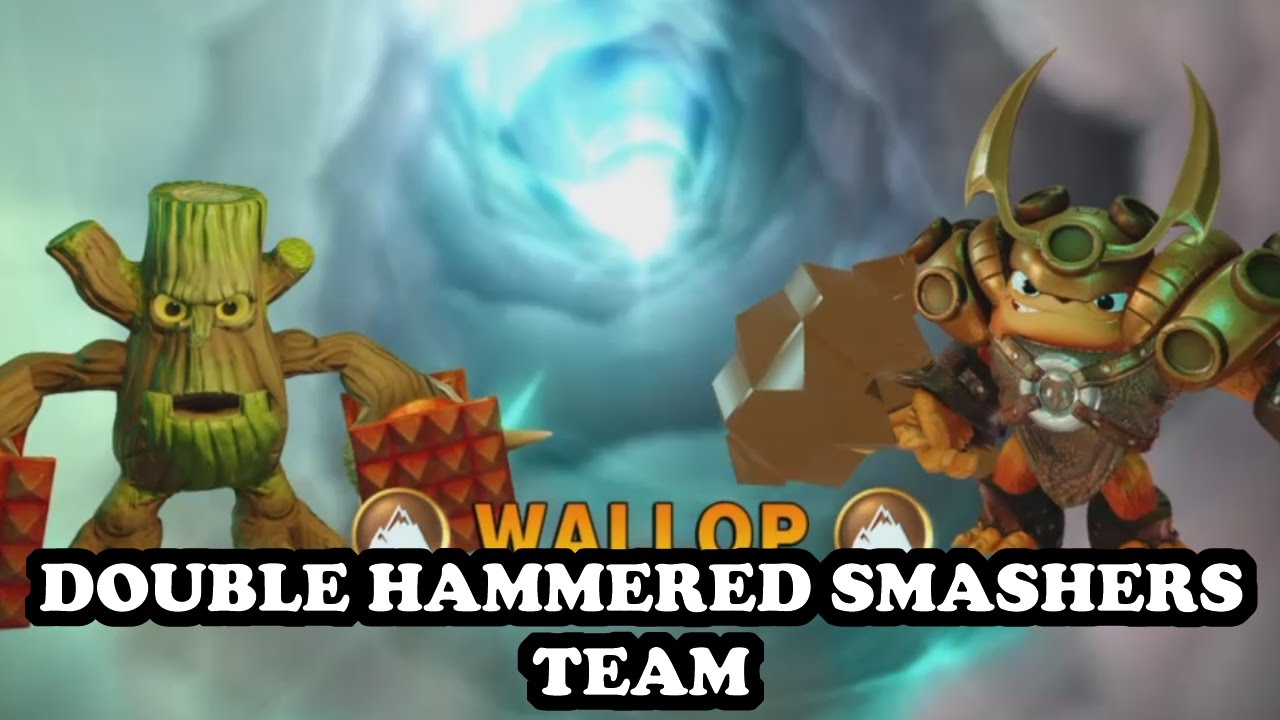 Skylanders Imaginators - S2 Stump Smash & Wallop GAMEPLAY - DOUBLE HAMMERED SMASHERS TEAM