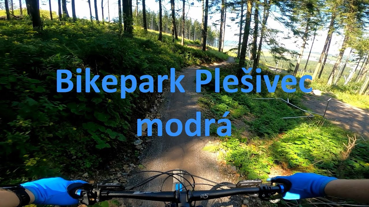 BIKEPARK PLEŠIVEC - modrá - zábavný Flow trail, kde to skáče