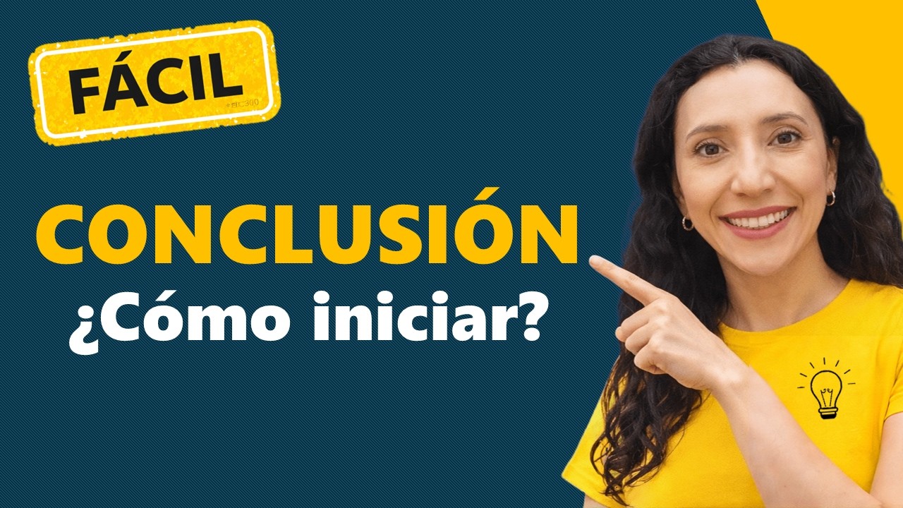🤓 CÓMO ESCRIBIR CONCLUSIONES FÁCIL❗ - Investigar es fácil