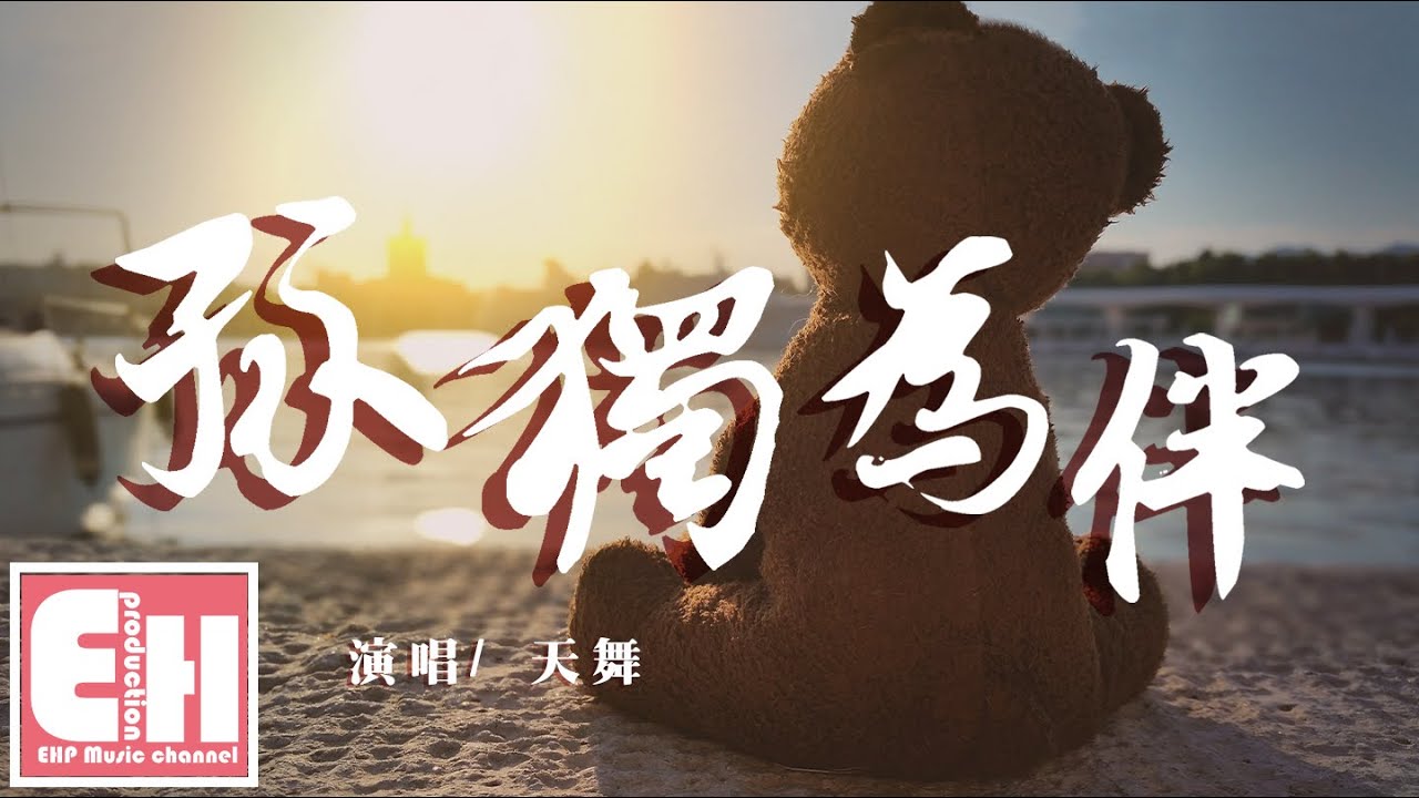 天舞 - 孤獨為伴『後來的每個夜裡我再沒有你的晚安，好像是與你有關我都適應成為習慣。』【動態歌詞Lyrics】