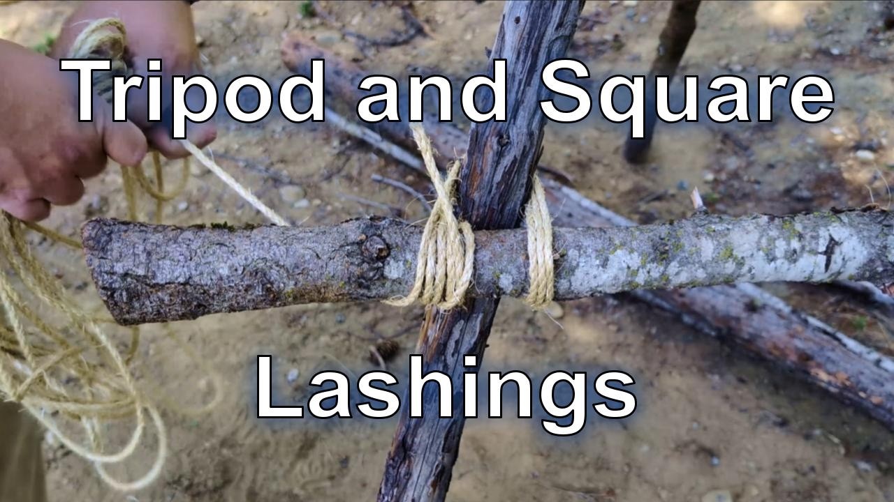 Tripod and Square Lashings From The Comfort of Your Home