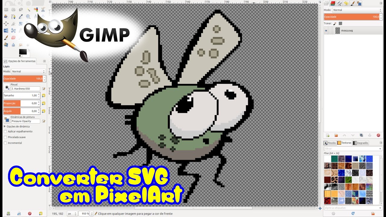 Pixelart com Inkscape e GIMP