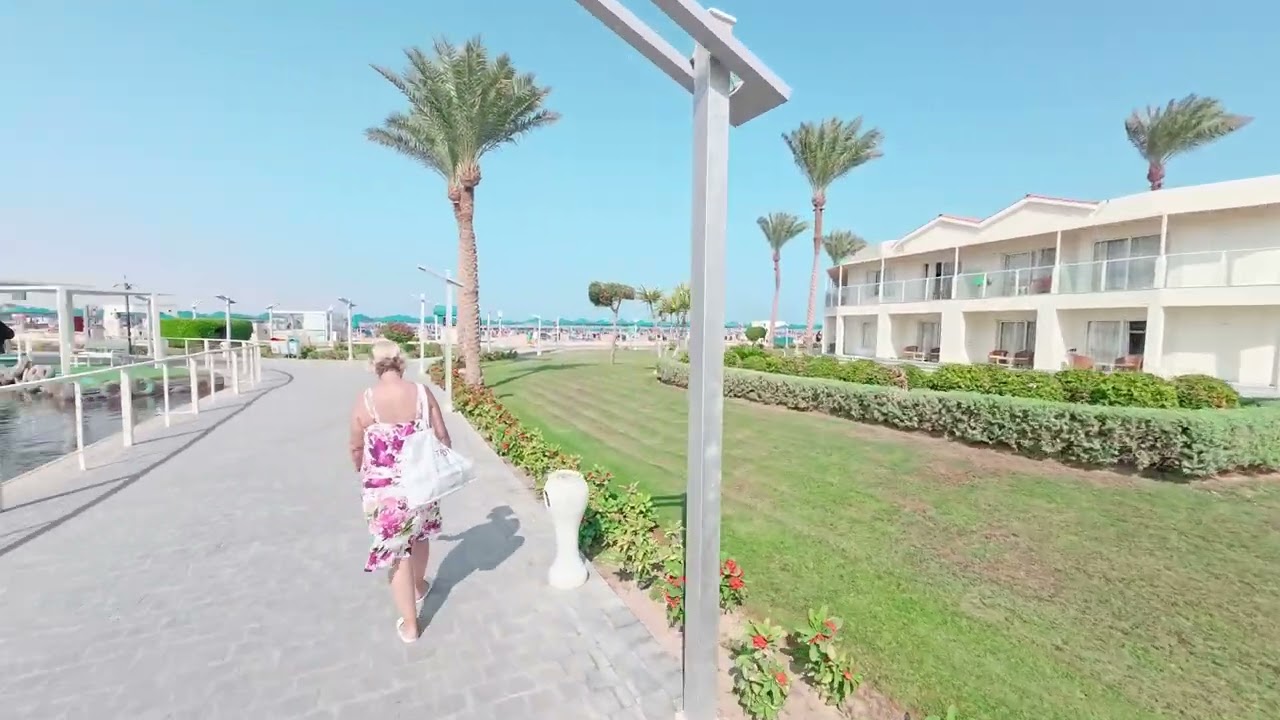Отель Pickalbatros Dana Beach Resort - вся территория одним кадром в 4К