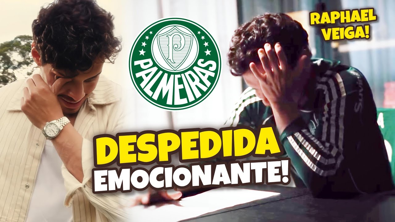 VÍDEOS EMOCIONANTES DA DESPEDIDA DE RAPHAEL VEIGA DO PALMEIRAS 😢