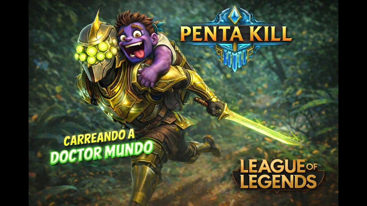 Master Yi con RANDUIN, 23 Kills + Pentakill.  TANKEAMOS y CARREAMOS por Dr. MUNDO que estaba DORMIDO