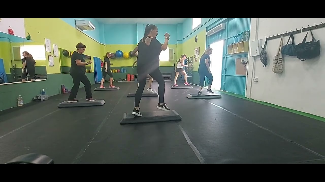 step intermedio...final en círculo! Clase completa..