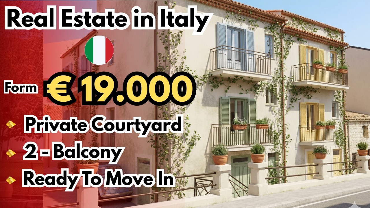 Form €19.000 Private Courtyard RealEstate  In Italy 2026 | Cheapest House Tour in Italy 2026
