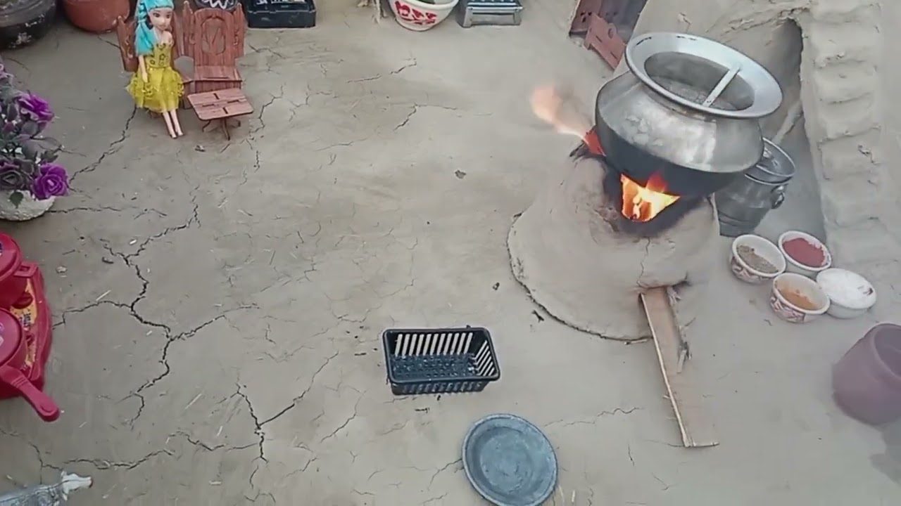Mini Chicken Cooking in Mud House | Tiny House Village Vlog | Mini Food Recipe✅ #mudhouse #cooking