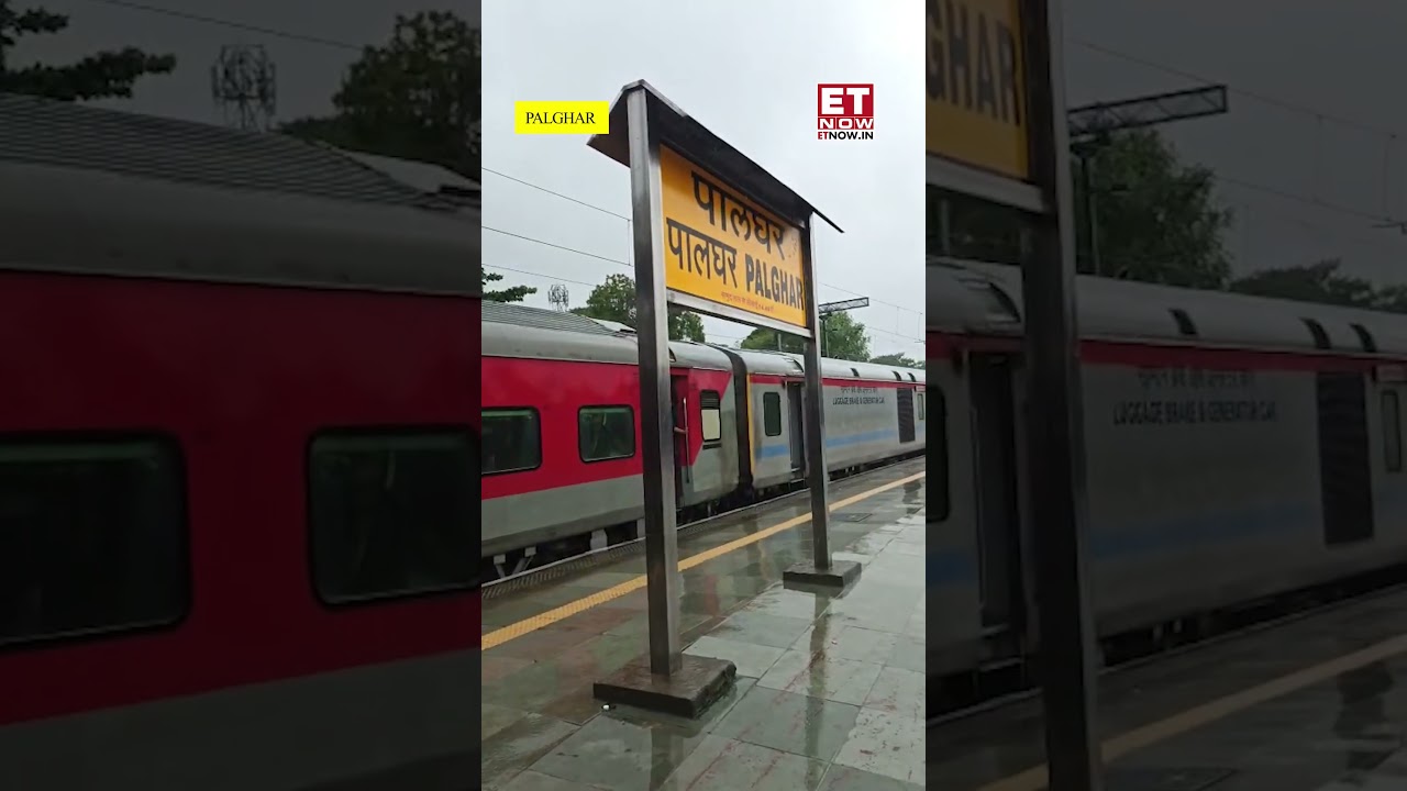 Mumbai Rains Bring Rail Traffic To A Halt! Train Services Stopped At Palghar | Monsoon Update