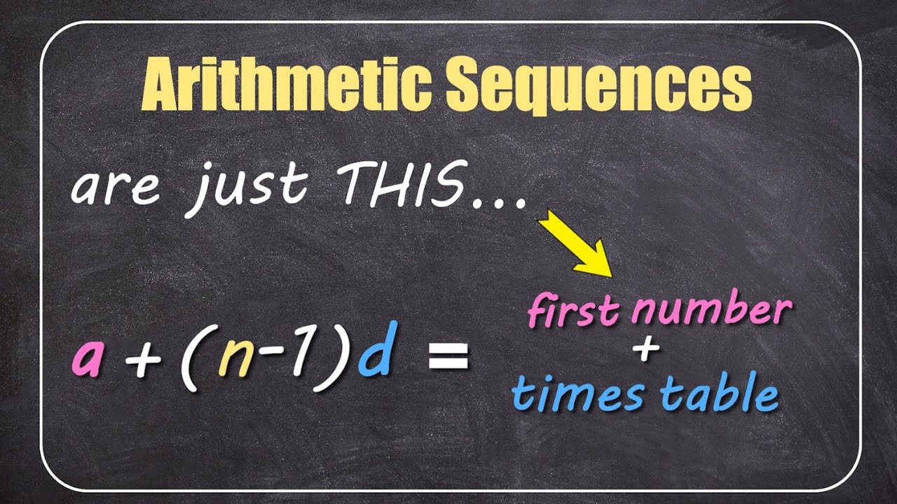 Understanding The Arithmetic Sequences Formula #gcse #arithmeticprogression